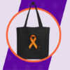 CRPS Awareness Black Tote Bag